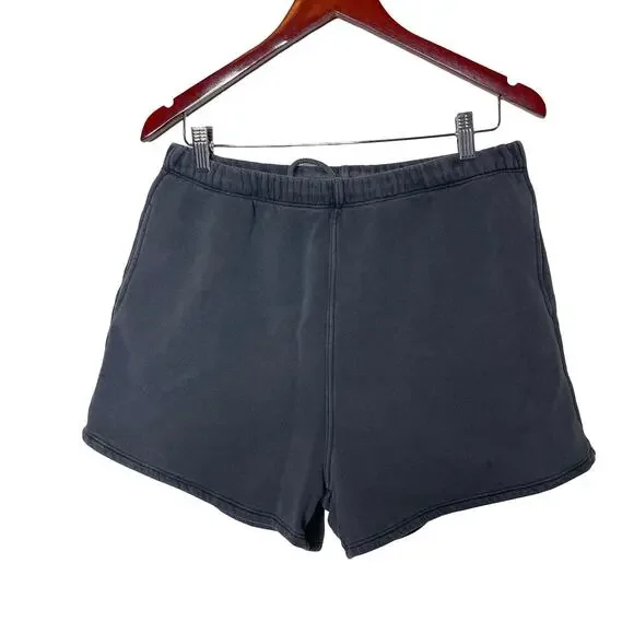 Joah Brown Fitted Sweat Shorts Gray Womens M/L - Picture 2 of 8